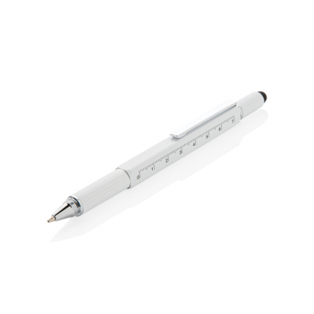 Pix multifunctional 5-in-1 din alama si aluminiu cu stylus si rigla [1]