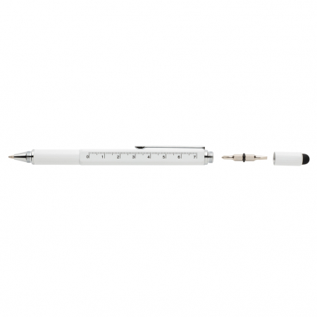 Pix multifunctional 5-in-1 din alama si aluminiu cu stylus si rigla [4]