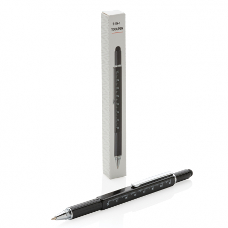 Pix multifunctional 5-in-1 din alama si aluminiu cu stylus si rigla [3]