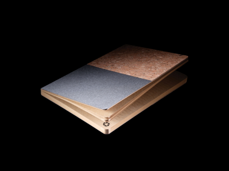 Agenda A5 eco cu coperta din pluta si kraft – hartie reciclata, sustenabila [8]