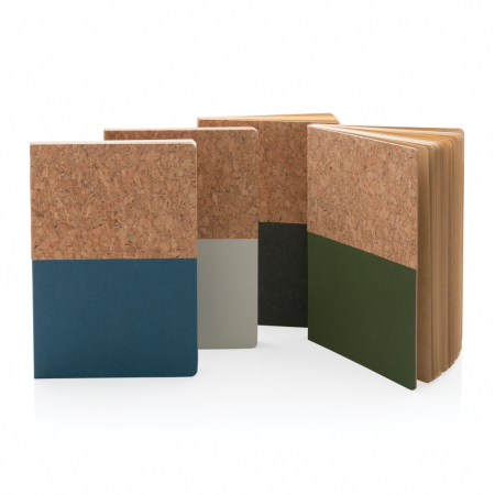 Agenda A5 eco cu coperta din pluta si kraft – hartie reciclata, sustenabila [6]