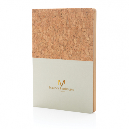 Agenda A5 eco cu coperta din pluta si kraft – hartie reciclata, sustenabila [5]