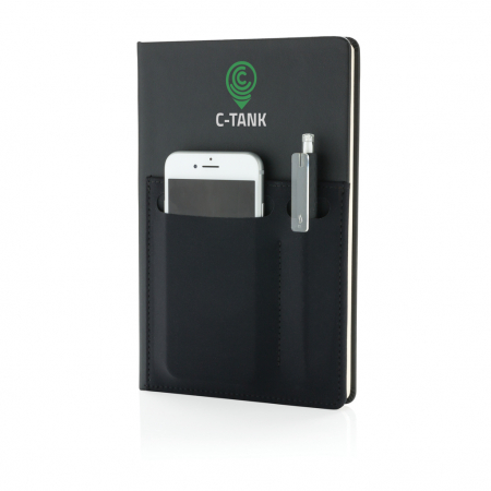 Agenda A5 Deluxe cu buzunare smart – 160 pagini, coperta tare PU [4]
