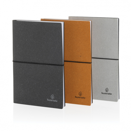 Carnet A5 piele reciclata GRS – coperta flexibila, 160 pagini eco [7]