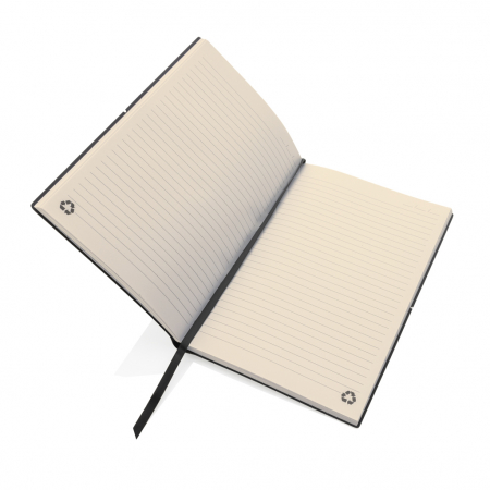 Carnet A5 piele reciclata GRS – coperta flexibila, 160 pagini eco [3]