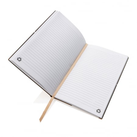Carnet A5 piele reciclata GRS – coperta flexibila, 160 pagini eco [3]