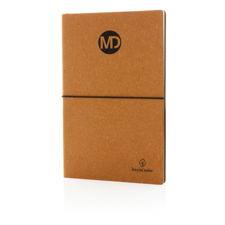 Carnet A5 piele reciclata GRS – coperta flexibila, 160 pagini eco [6]