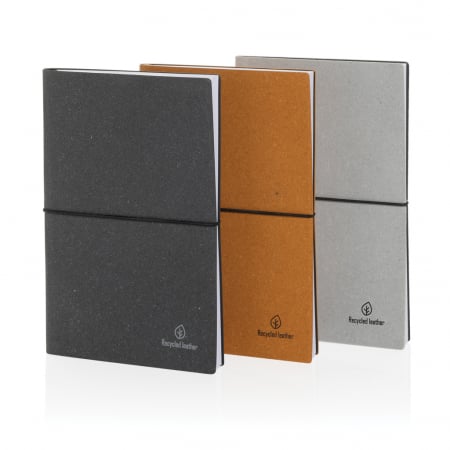 Carnet A5 piele reciclata GRS – coperta flexibila, 160 pagini eco [8]