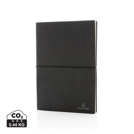 Carnet A5 piele reciclata GRS – coperta flexibila, 160 pagini eco [0]