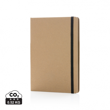 Noutati si inovatii - Agenda eco A5 cu coperta kraft si hartie ivory dictando – personalizabila