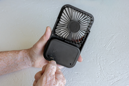 Ventilator de birou reincarcabil Aervina RCS | Plastic reciclat [9]