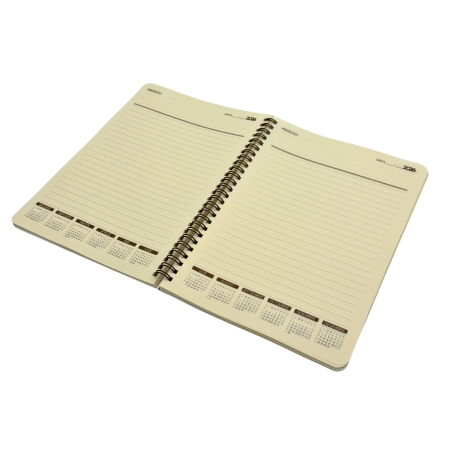 Agenda spira PVC transparent – personalizare, inserturi si buzunare [3]