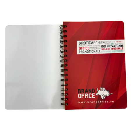 Hartie copiator si produse tipografice - Agenda spira PVC transparent – personalizare, inserturi si buzunare