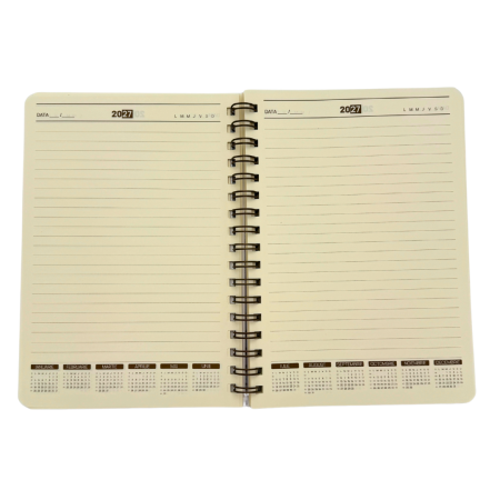 Agenda spira PVC transparent – personalizare, inserturi si buzunare [4]