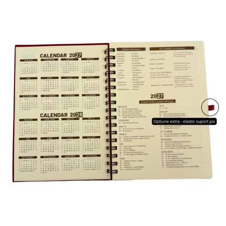 Agenda spira nedatata – culori și personalizare corporate [2]