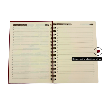 Agenda spira nedatata – culori și personalizare corporate [3]