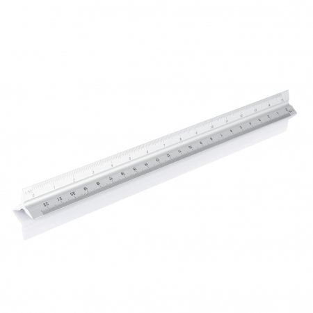 Rigla triunghiulara aluminiu 30 cm cu 5 scale de masurare [2]