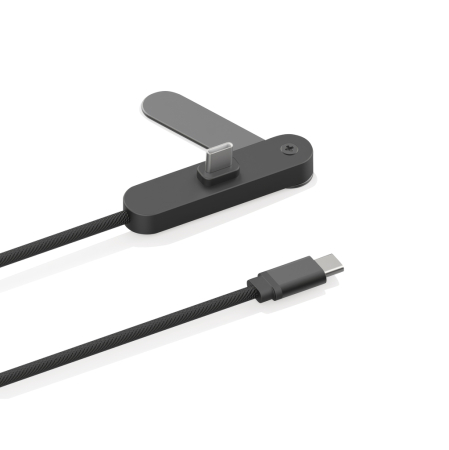 Cablu Aluvia RCS USB-C la USB-C 65W PD, 120 cm, cu suport telefon ajustabil, transfer date 40 Mbps, Android Auto si Apple CarPlay. [1]