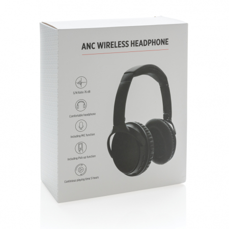Casti wireless over-ear ANC -20dB, albastrutooth 5.0, autonomie 5H [10]