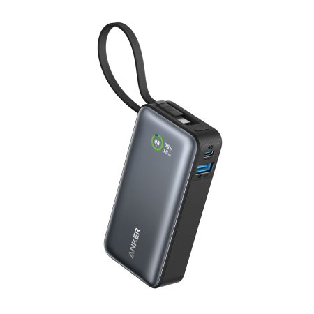 Powerbank Anker Nano 30W cu cablu USB-C integrat, ecran color, USB-C si USB-A [1]