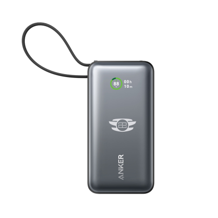 Powerbank Anker Nano 30W cu cablu USB-C integrat, ecran color, USB-C si USB-A [7]