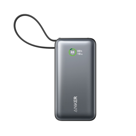 Powerbank Anker Nano 30W cu cablu USB-C integrat, ecran color, USB-C si USB-A [3]