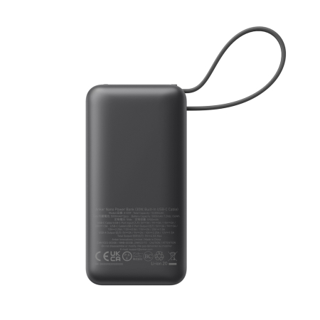 Powerbank Anker Nano 30W cu cablu USB-C integrat, ecran color, USB-C si USB-A [4]