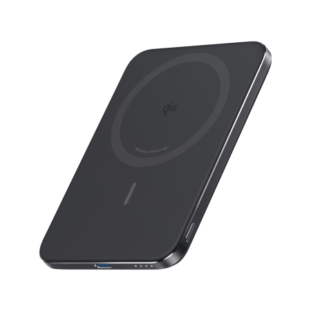 Electronice si accesorii tech - Powerbank magnetic Anker Nano MagGo 5000 mAh, Qi2 15W, USB-C 20W, ultra-subtire