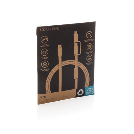 Cablu Arc RCS 2-in-1 USB-C si Lightning, 60W, 120 cm, transfer date 480 Mbps [7]