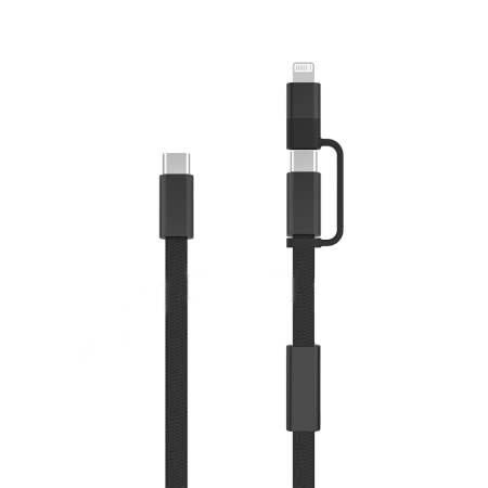 Electronice si accesorii tech - Cablu Arc RCS 2-in-1 USB-C si Lightning, 60W, 120 cm, transfer date 480 Mbps