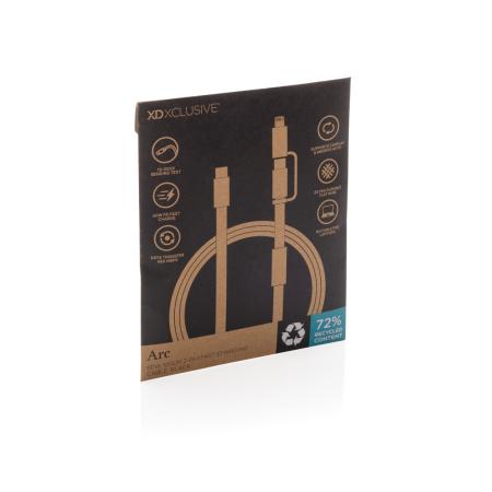 Cablu Arc RCS 2-in-1 USB-C si Lightning, 60W, 120 cm, transfer date 480 Mbps [7]