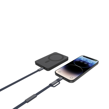 Cablu Arc RCS 2-in-1 USB-C si Lightning, 60W, 120 cm, transfer date 480 Mbps [2]