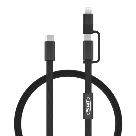 Cablu Arc RCS 2-in-1 USB-C si Lightning, 60W, 120 cm, transfer date 480 Mbps [4]