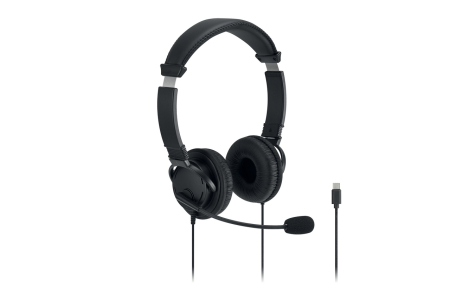 Casti KENSINGTON EQ On-Ear USB-C microfon cablu 2 m negru [1]