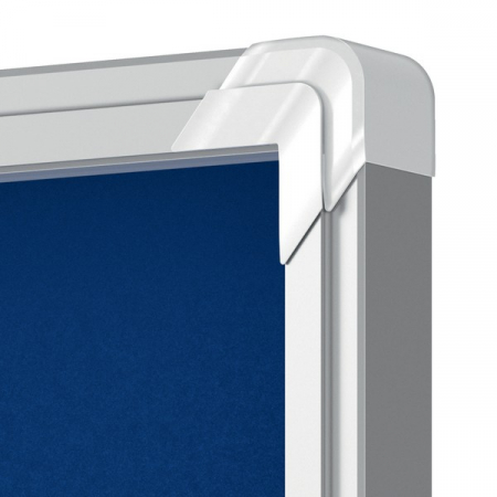 Avizier NOBO Premium Plus, interior, material textil, 12x A4, geam glisant si cheie [3]