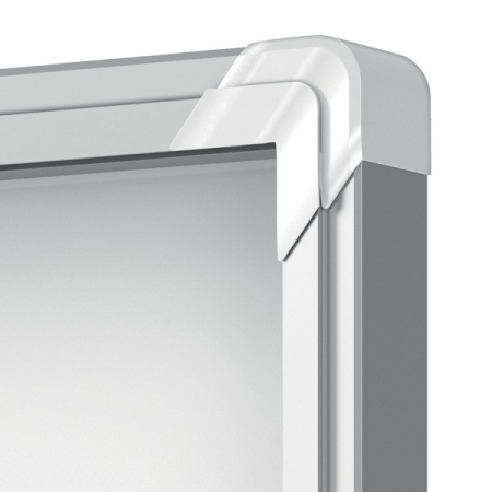Avizier NOBO Premium Plus, interior, otel emailat, 12x A4, geam glisant si cheie, magnetic [3]