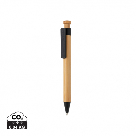Instrumente de scris eco - Pix eco-friendly din bambus cu clip paie de grau