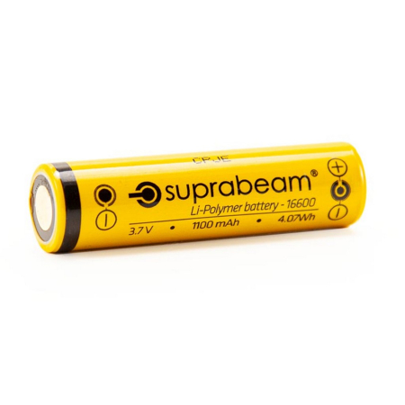 Noutati si inovatii - Baterie reincarcabila Suprabeam Li-Po 16600, 1100 mAh