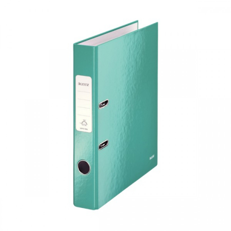 Bibliorafturi, caiete mecanice, separatoare - Biblioraft 50mm Leitz 180 WOW carton laminat turcoaz
