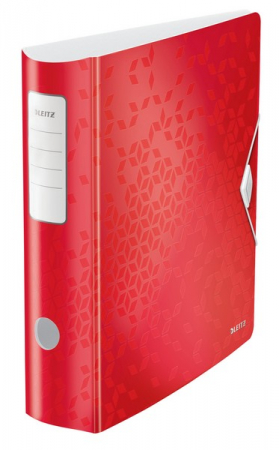 Bibliorafturi, caiete mecanice, separatoare - Biblioraft Leitz Active WOW 180°, A4, 75mm, polyfoam, roz metalizat