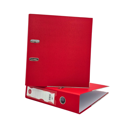 Biblioraft A4 UP, plastifiat, cotor 80 mm, 25/set, rosu [1]