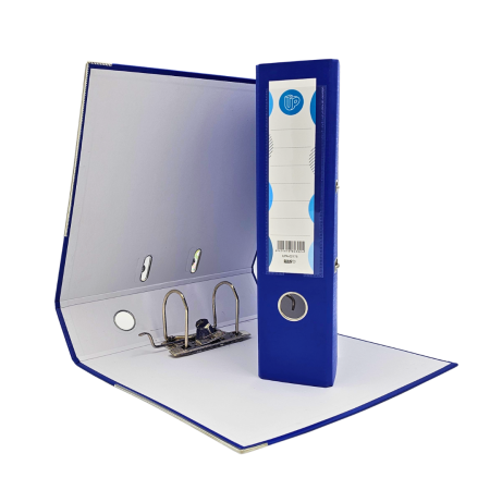 Biblioraft A4 UP, plastifiat, cotor 80 mm, 25/set, albastru [1]