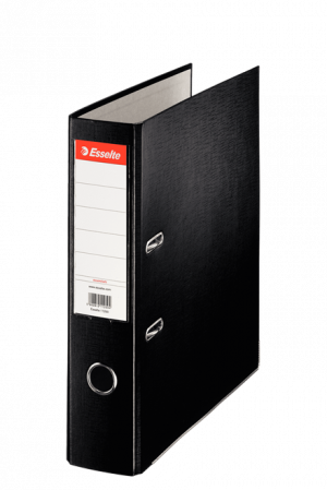 Bibliorafturi, caiete mecanice, separatoare - Biblioraft Esselte Economy, PP, A4, 75 mm, negru
