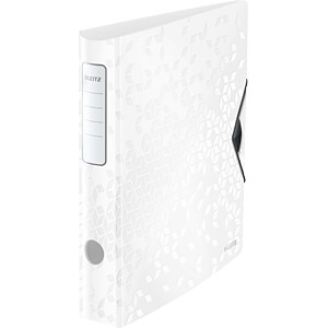 Bibliorafturi, caiete mecanice, separatoare - Biblioraft Leitz Active WOW 180°, A4, 50mm, polyfoam, roz metalizat
