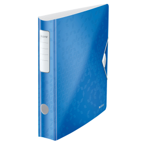 Bibliorafturi, caiete mecanice, separatoare - Biblioraft Leitz Active WOW 180°, A4, 50mm, polyfoam, roz metalizat