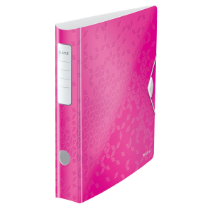 Biblioraft Leitz Active WOW 180°, A4, 50mm, polyfoam, roz metalizat [0]