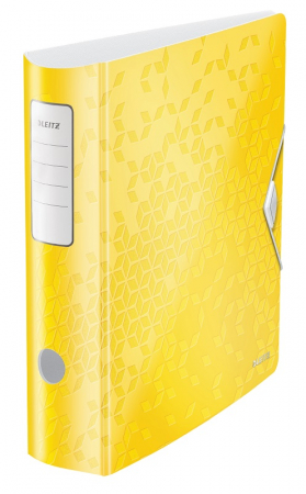 Bibliorafturi, caiete mecanice, separatoare - Biblioraft Leitz Active WOW 180°, A4, 75mm, polyfoam, roz metalizat