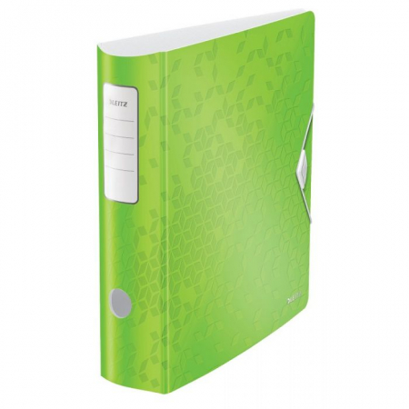 Bibliorafturi, caiete mecanice, separatoare - Biblioraft Leitz Active WOW 180°, A4, 75mm, polyfoam, roz metalizat