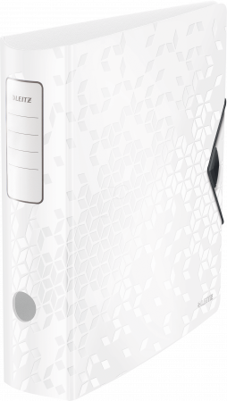 Bibliorafturi, caiete mecanice, separatoare - Biblioraft Leitz Active WOW 180°, A4, 75mm, polyfoam, roz metalizat