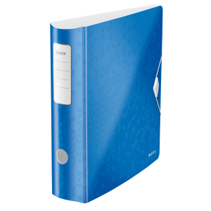 Bibliorafturi, caiete mecanice, separatoare - Biblioraft Leitz Active WOW 180°, A4, 75mm, polyfoam, roz metalizat